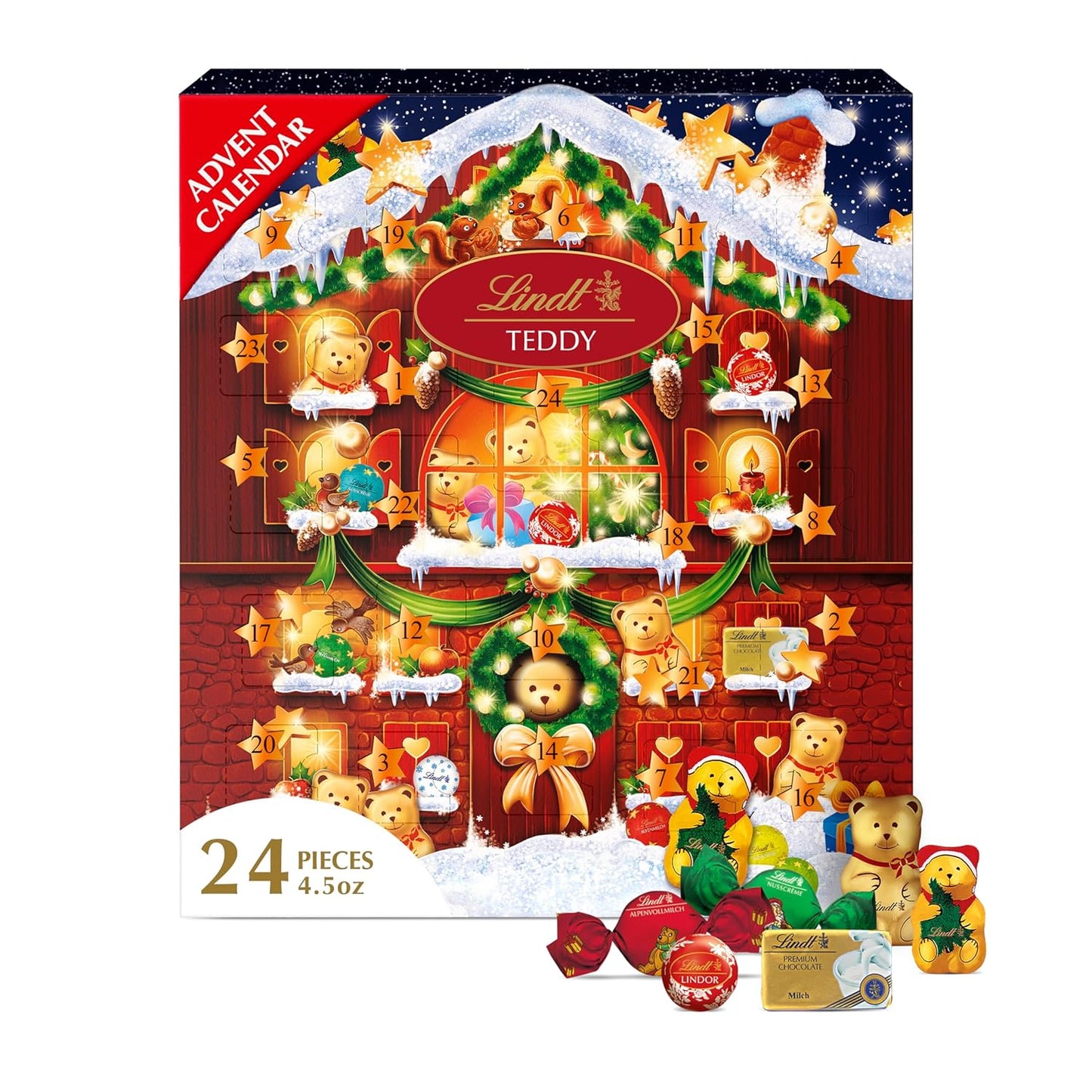 Teddy Bear Chocolate Advent Calendar